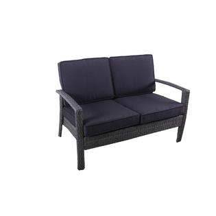 santorini lounge set with side cushions grey