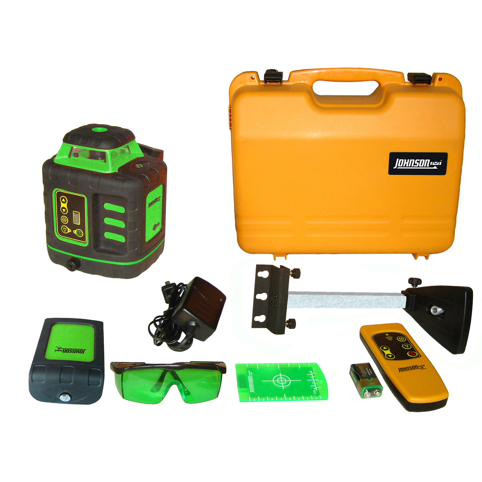 Johnson Level Self&#173;Leveling Rotary Laser Kit with GreenBrite Technology