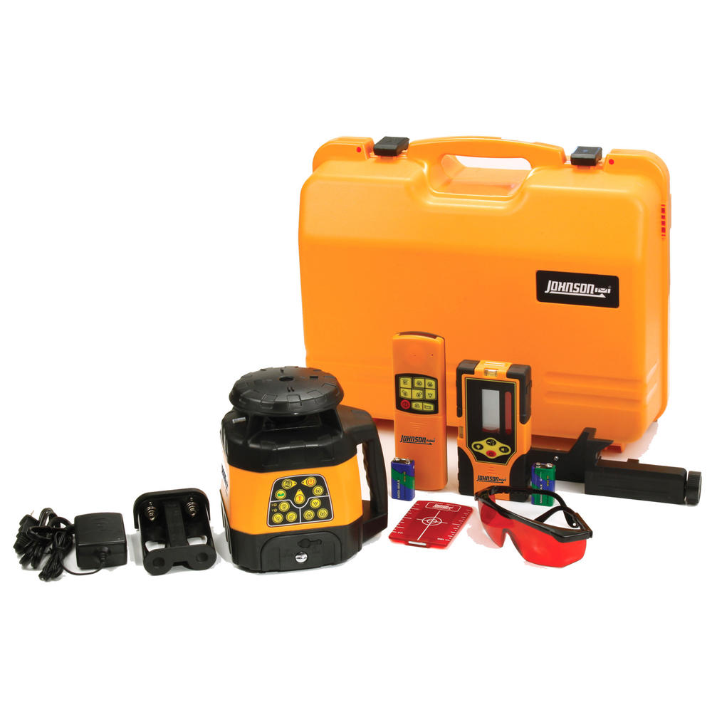 Johnson Level Electronic SelfLeveling Horizontal & Vertical Rotary Laser Kit