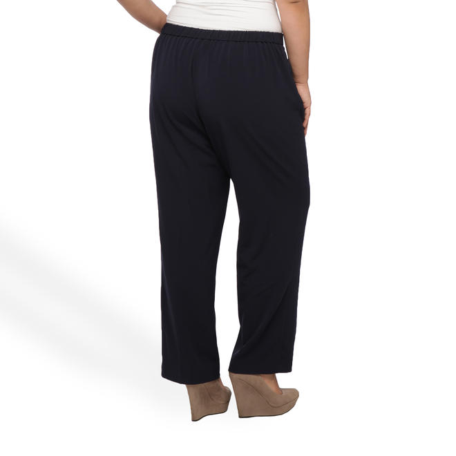Briggs Women's Plus Slimming Pull-On Dress Pants