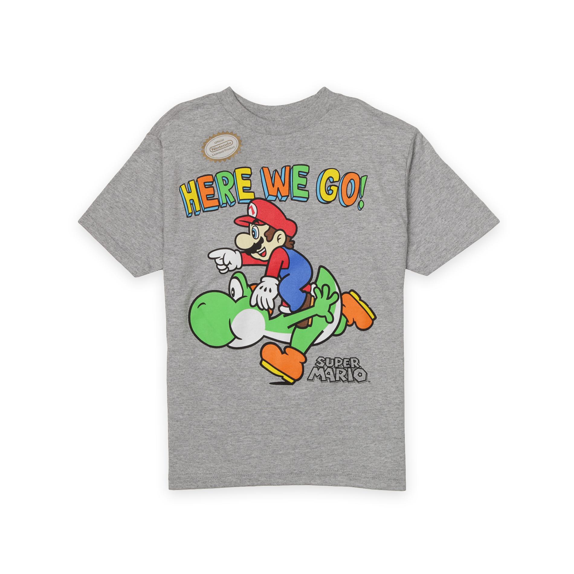 Nintendo Boy's Graphic T-Shirt - Super Mario & Yoshi