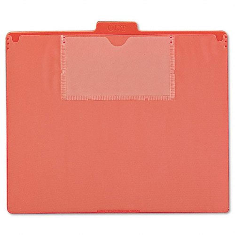 Smead SMD51920 Red Vinyl Top Tab Pocket Guides