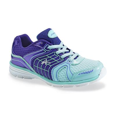 Athletech Girl's Willow 2 Lavender/Lime Green Jogging Shoes