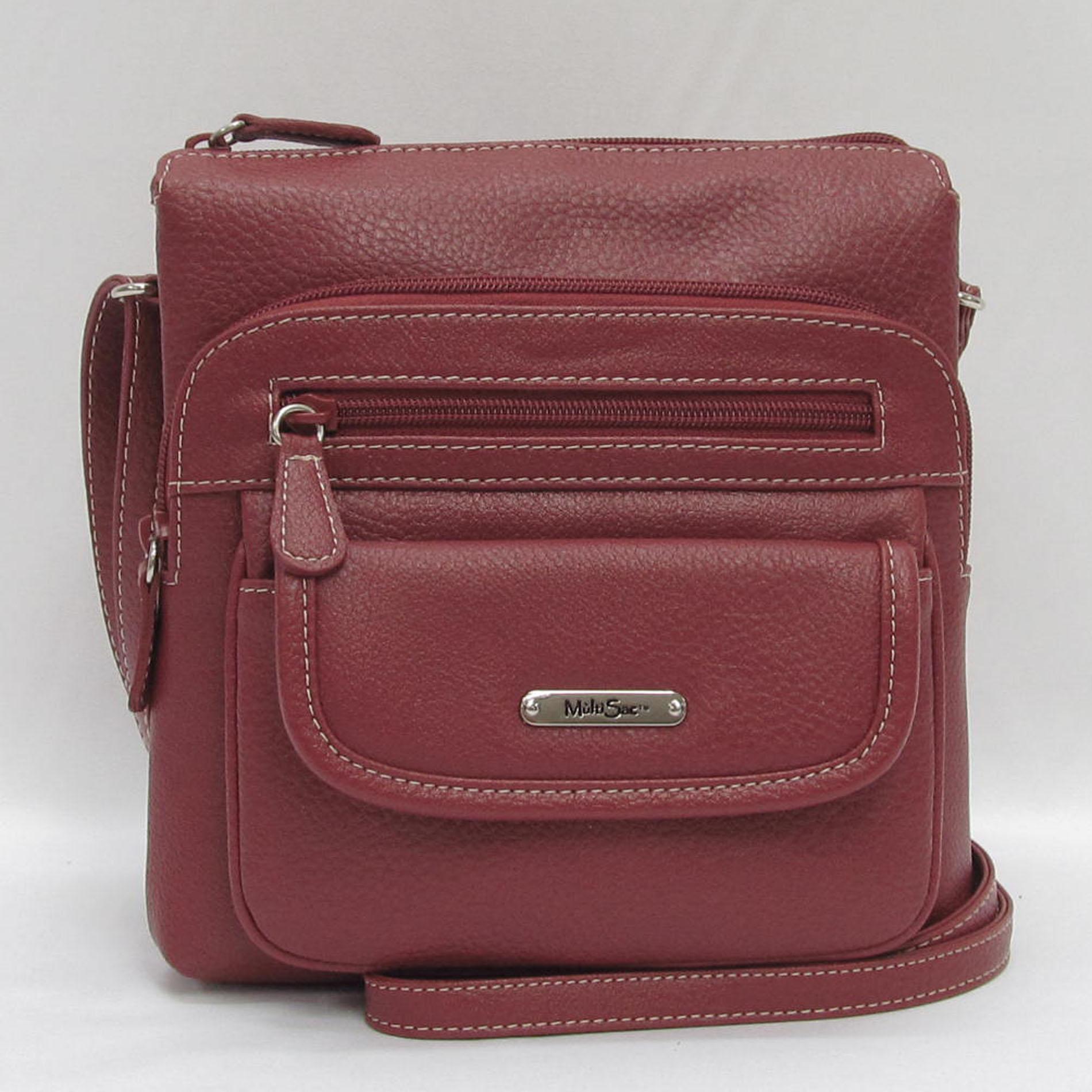 MultiSac Women's Mini Lux Sierra Faux Leather Crossbody Purse