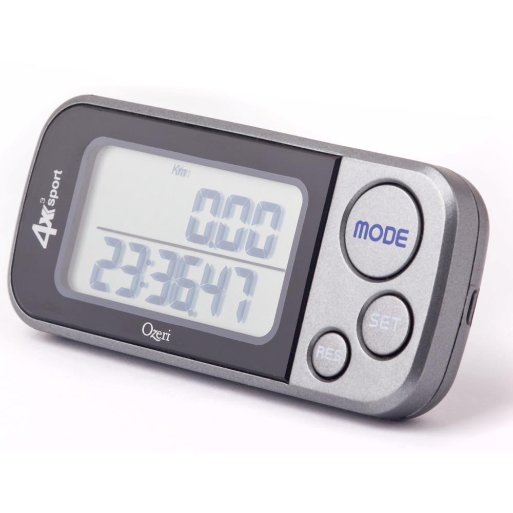 Ozeri 4x3sport Digital Pocket 3D Pedometer with TriAxis Technology and