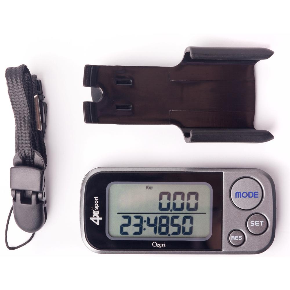 Ozeri 4x3sport Digital Pocket 3D Pedometer with TriAxis Technology and
