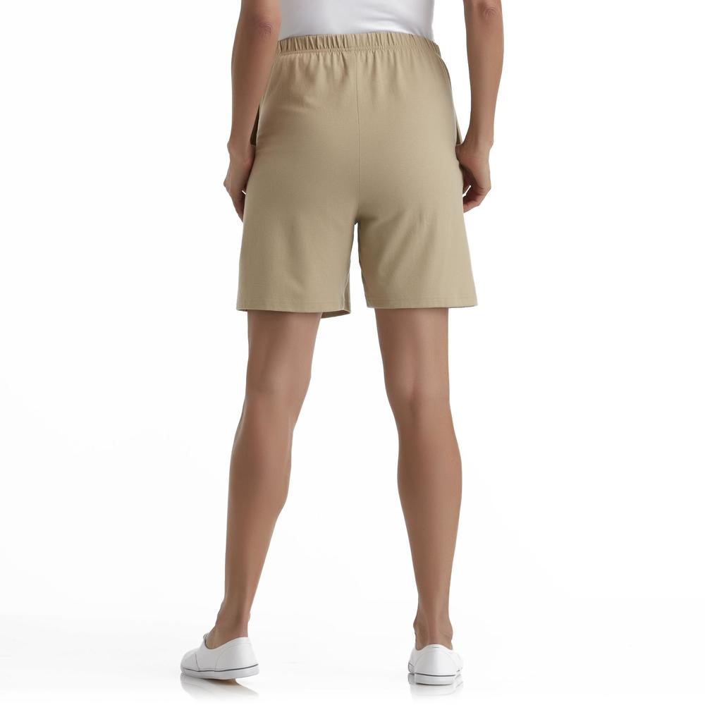 Basic Editions Women's Jersey Knit Shorts