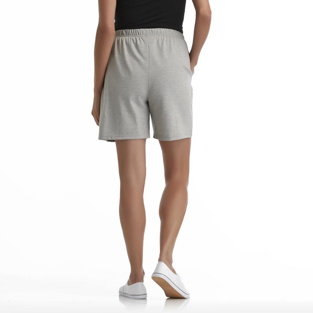 Basic Editions Women's Jersey Knit Shorts