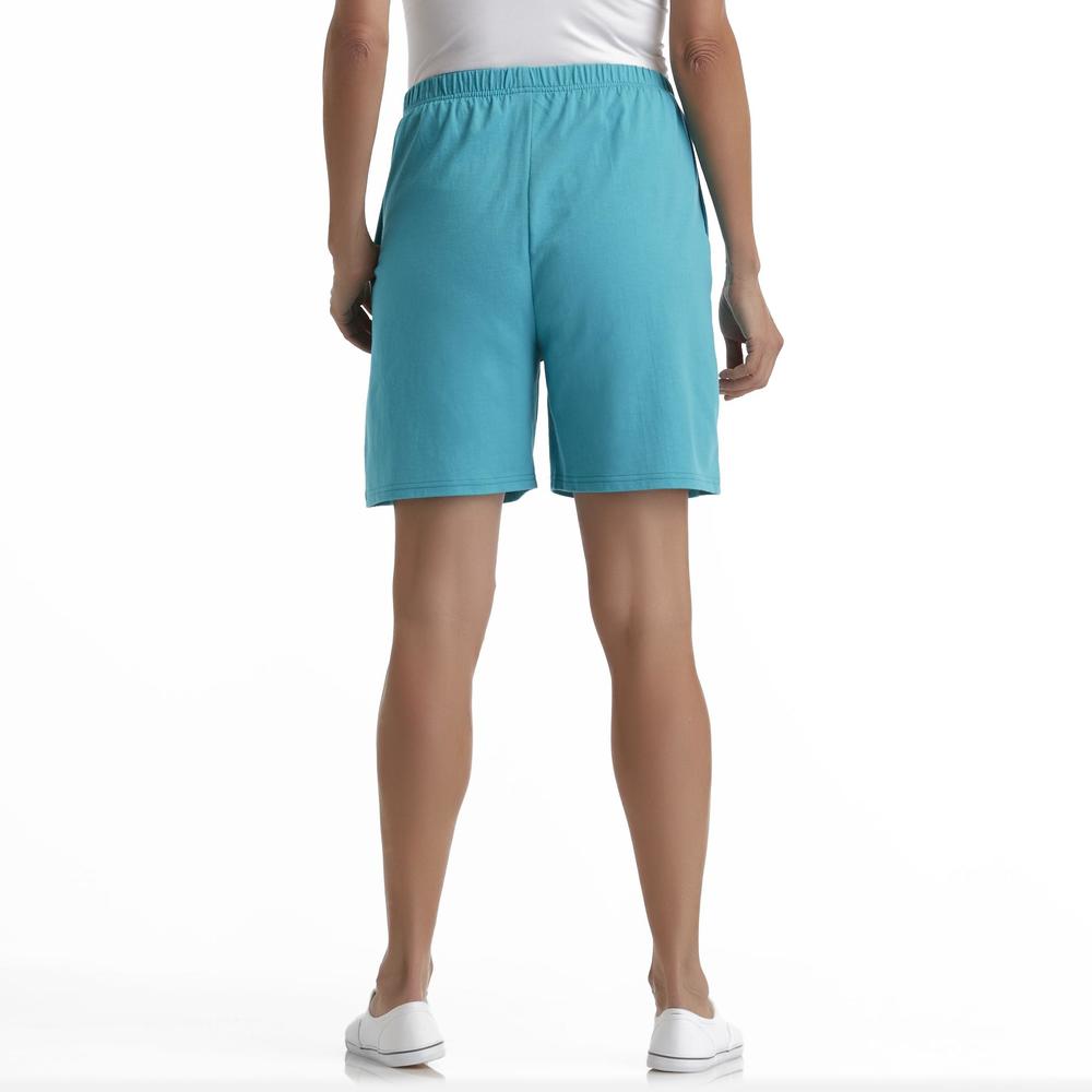 Basic Editions Women's Jersey Knit Shorts