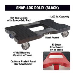 Snap-Loc Dolly Black with 4 in. Casters