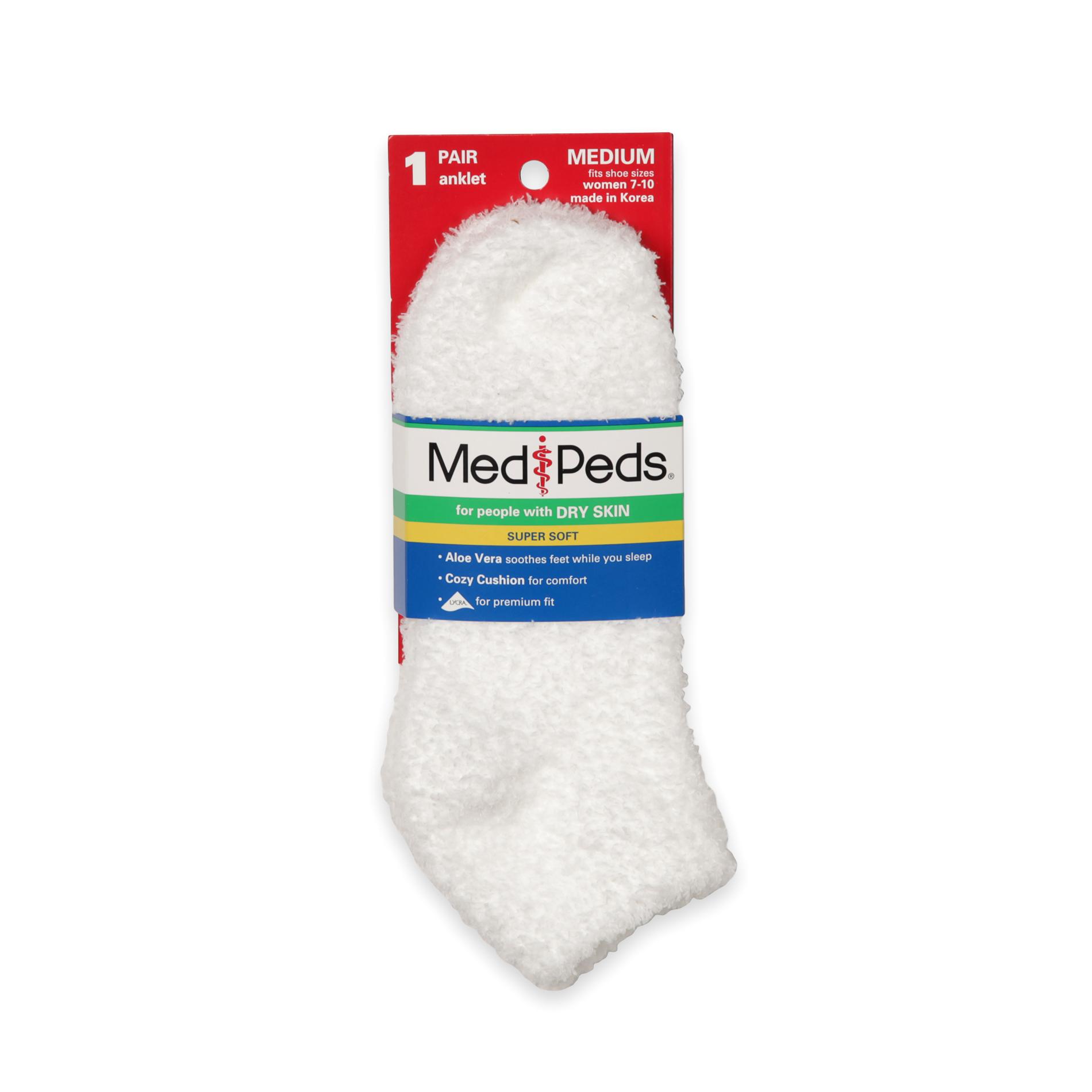 MediPeds Women's Anklet Socks Moisturizing