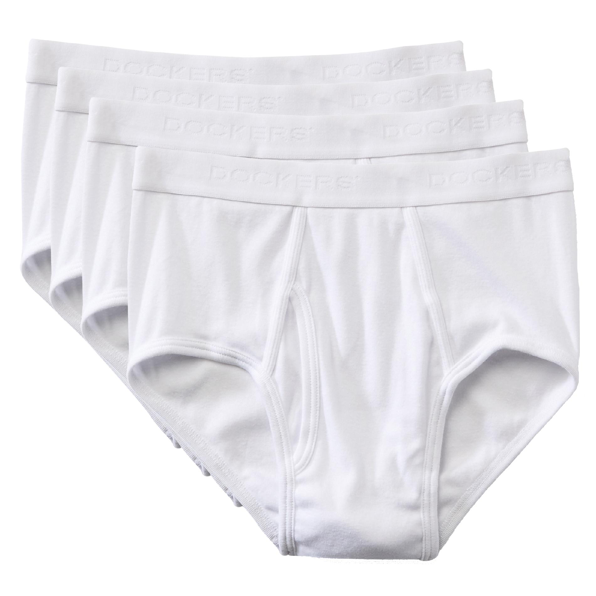 Dockers White Classic Briefs (4 pack)
