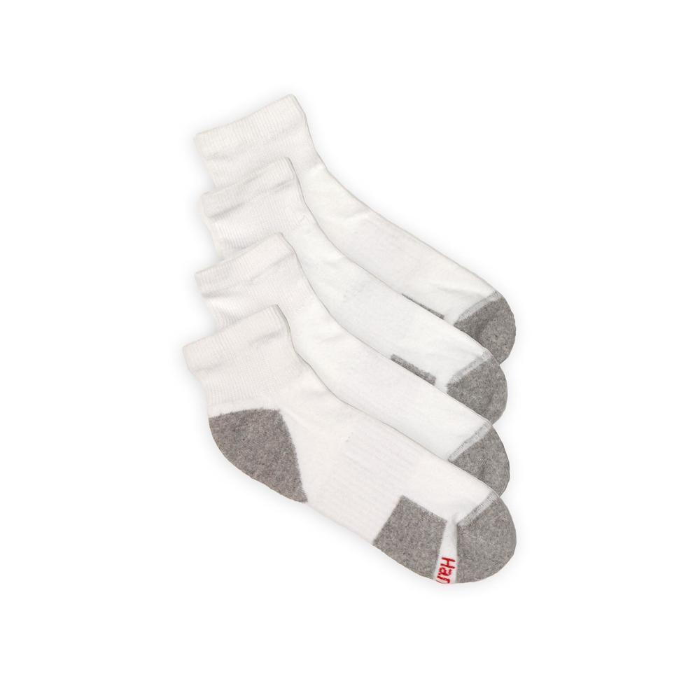 Hanes Men's 4 Pairs ComfortBlend Ankle Socks