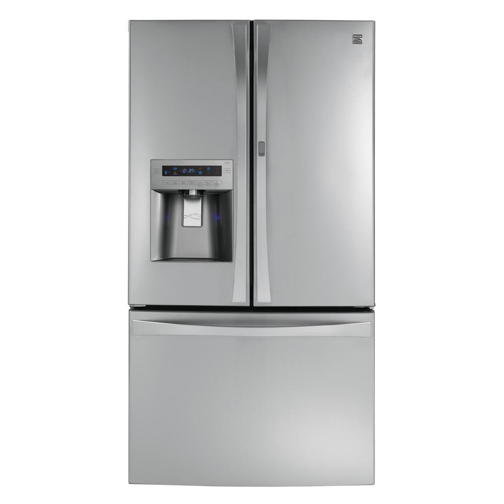 Kenmore Elite 72193 32 cu. ft. Grab-N-Go&#8482; French Door Bottom-Freezer Refrigerator - Stainless Steel
