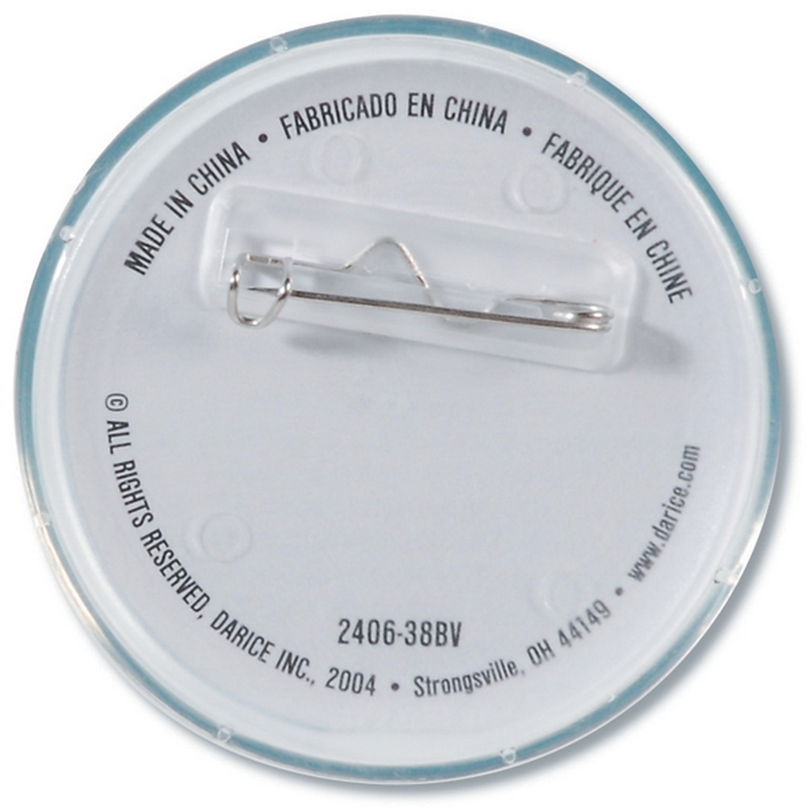 Design-A-Button 2.5 12/Pkg-Clear Design-A-Button 2.5 12/Pkg-Clear