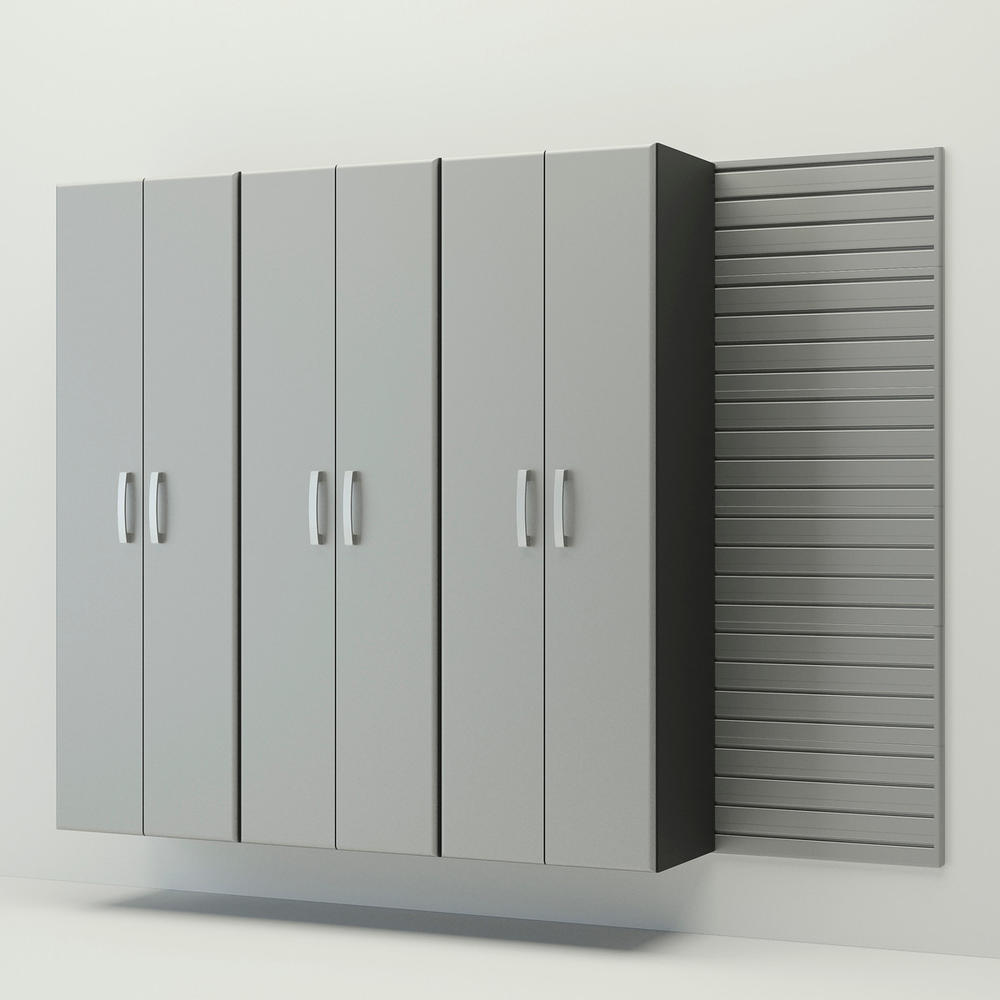 Flow Wall 3 Tall Cabinet Pack - Silver