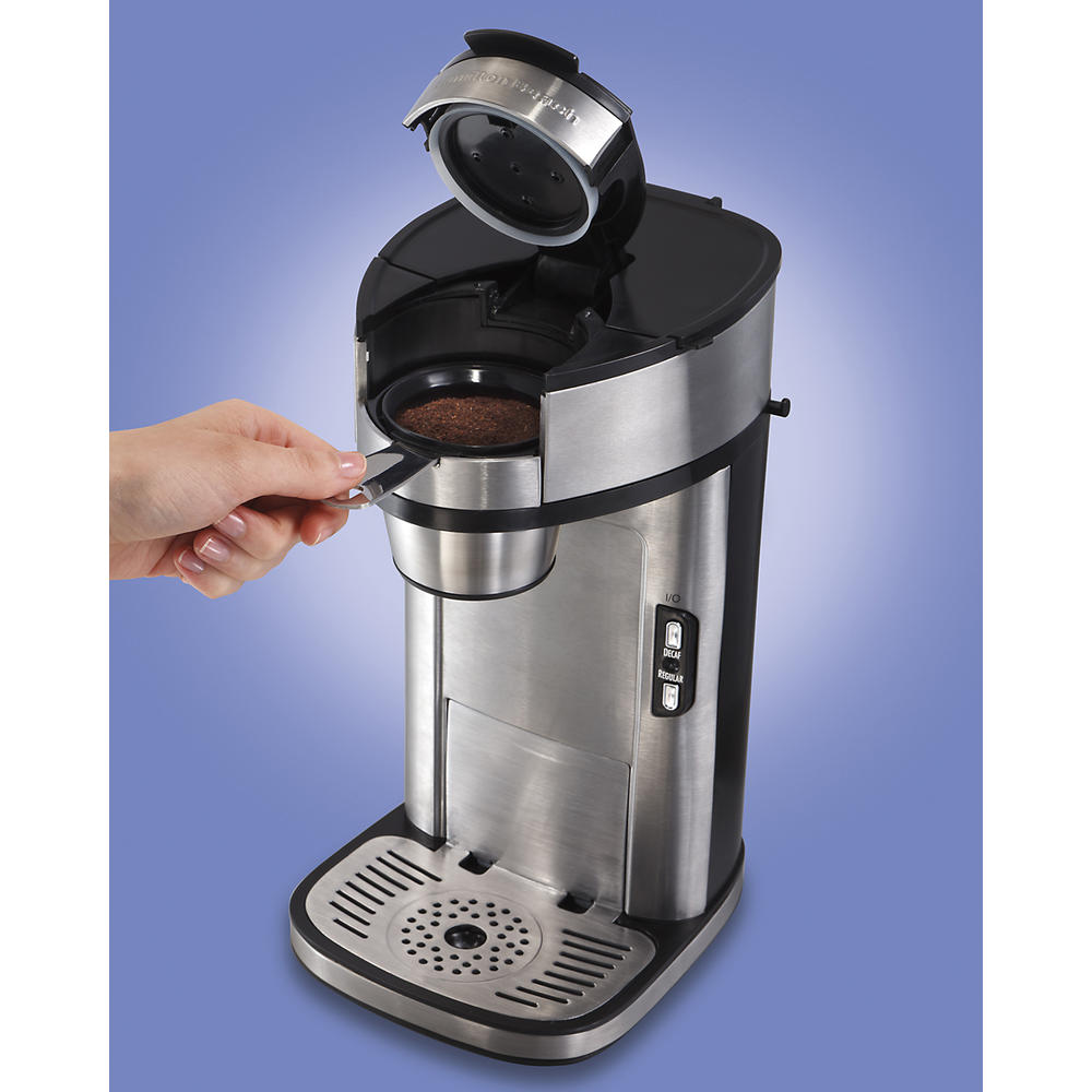 Hamilton Beach The Scoop 1-Cup Stainless Steel Drip Coffee Maker
