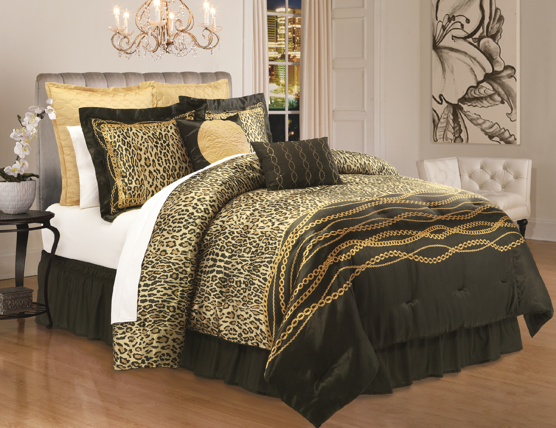 Kardashian Kollection Home Safari Luxe Comforter Set