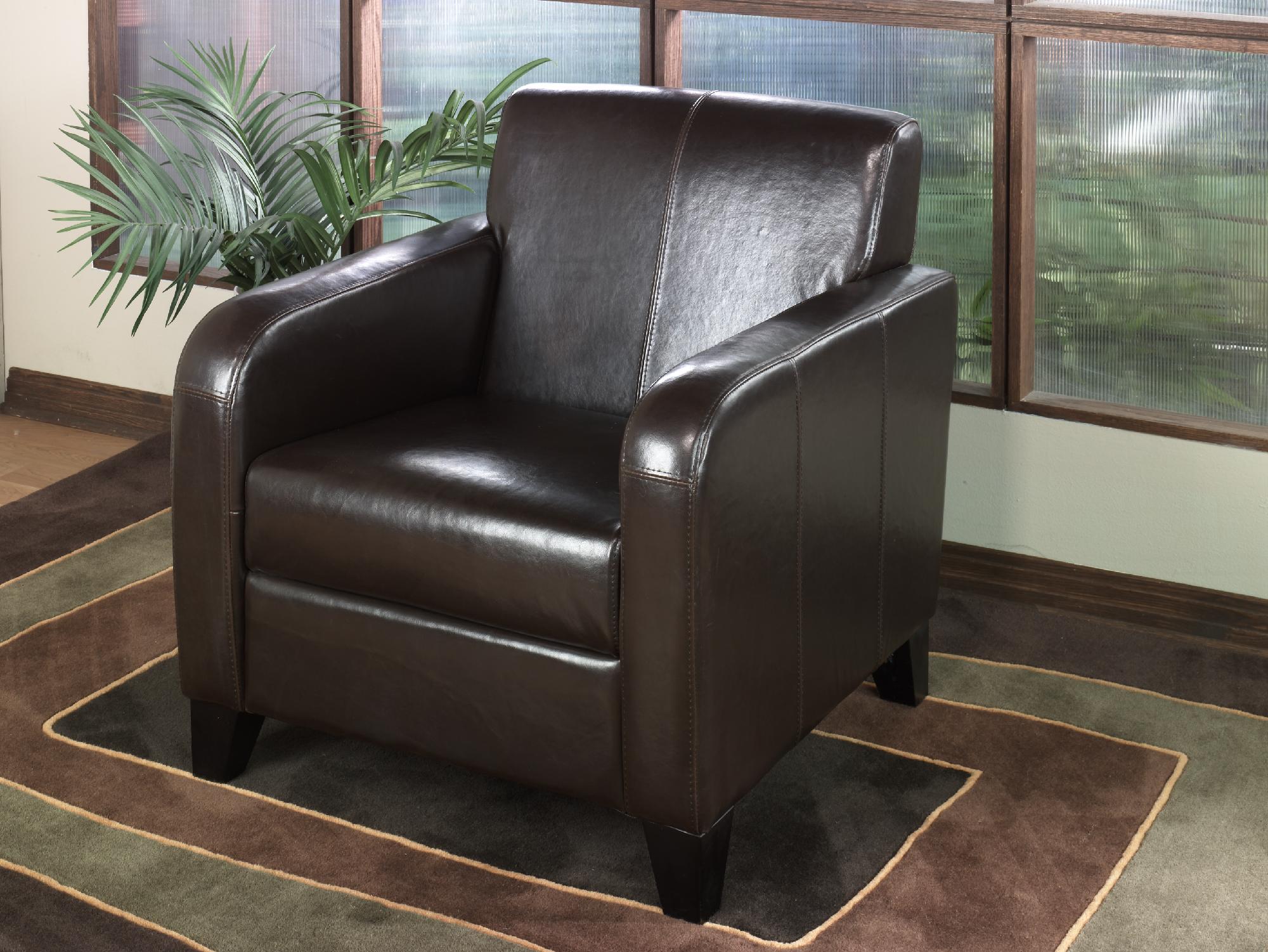 Armen 1400 Brown Leather Club Chair