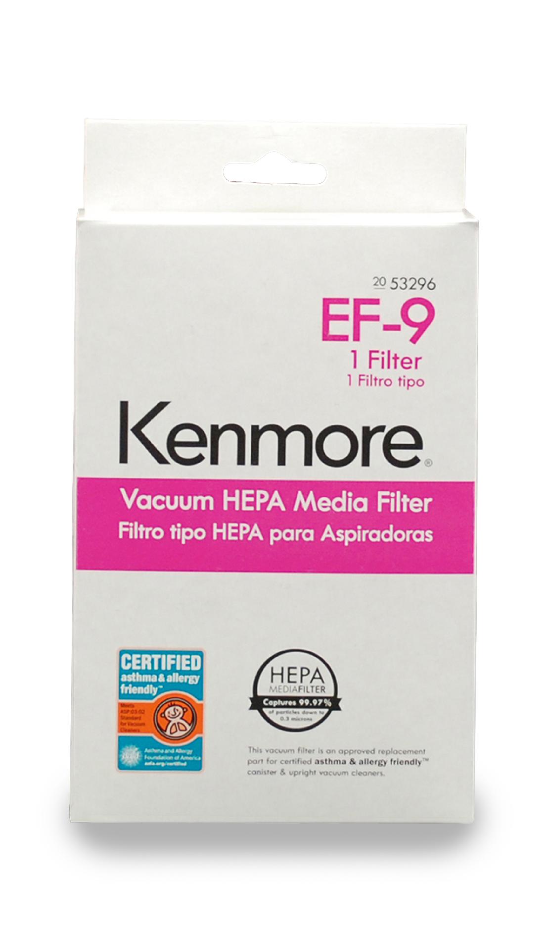 Kenmore 53296 HEPA Vacuum Media Filter EF9