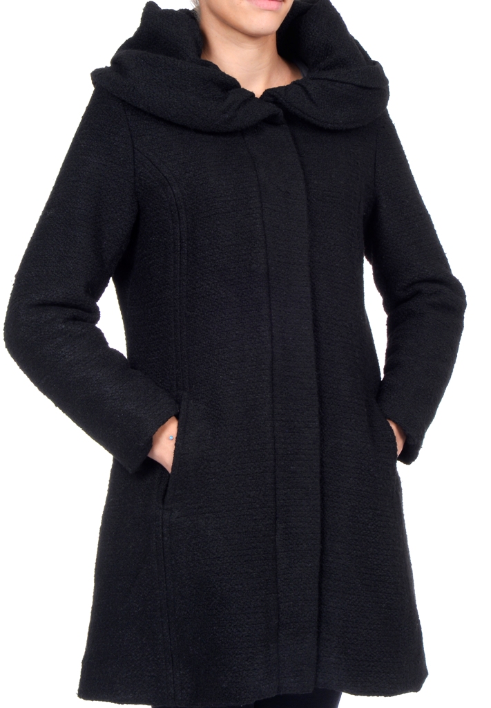 R&O Ladies Wool Boucle Hooded 3/4 Coat - Online Exclusive