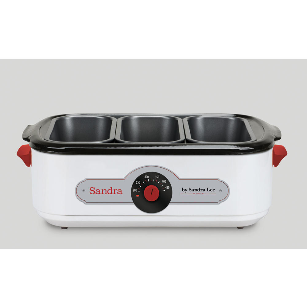 Sandra by Sandra Lee 4818-1489L 18 Qt Electric Roaster and 5 Piece Buffet Kit