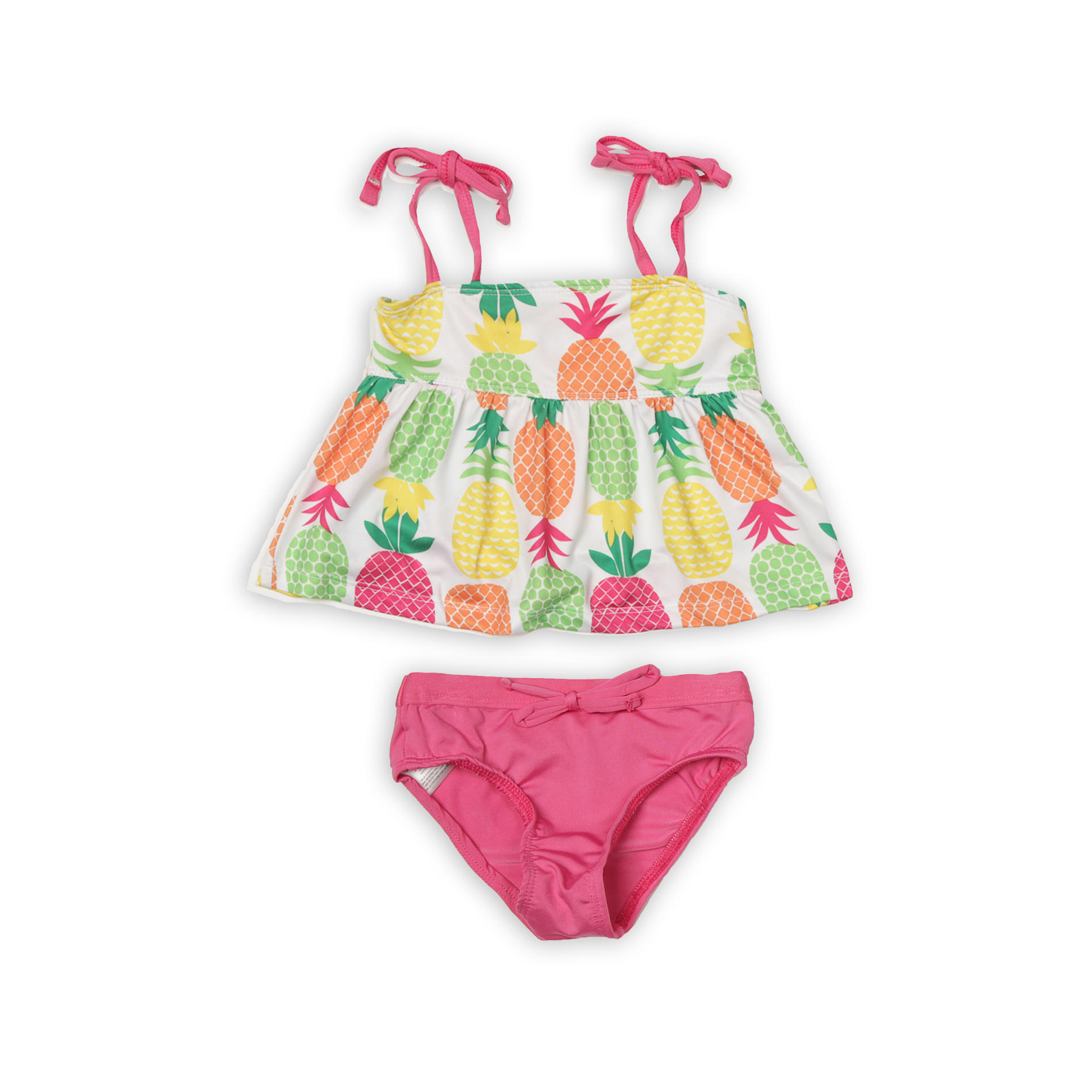 Pink Platinum Infant & Toddler Girl's Tankini Top & Bottoms - Pineapples