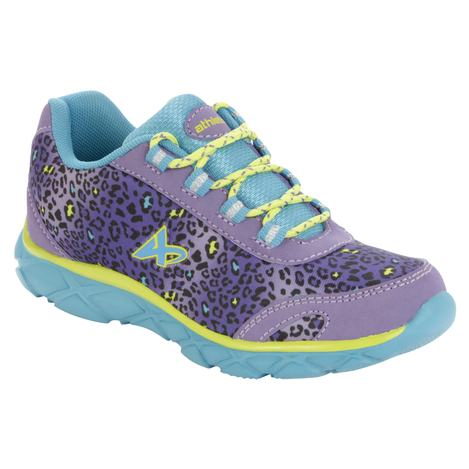 Athletech Girl's Sneaker Sky - Purple/Leopard