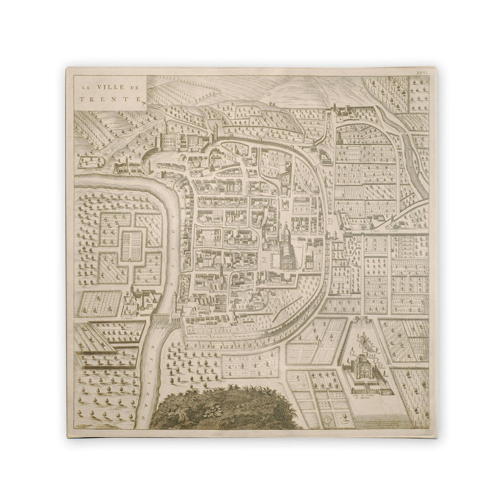 Trademark Global Pierre Mortier 'Map of Trento; 1704' Canvas Art