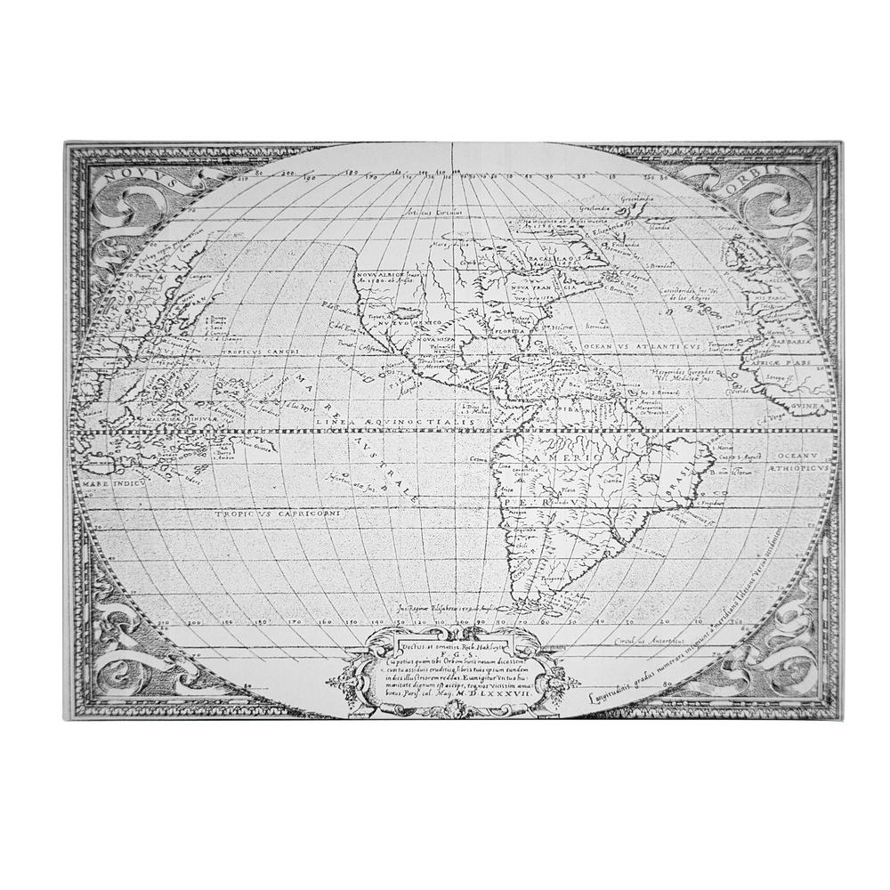 Trademark Global Richard Hakluyt 'Map of the New World; 1587' Canvas Art
