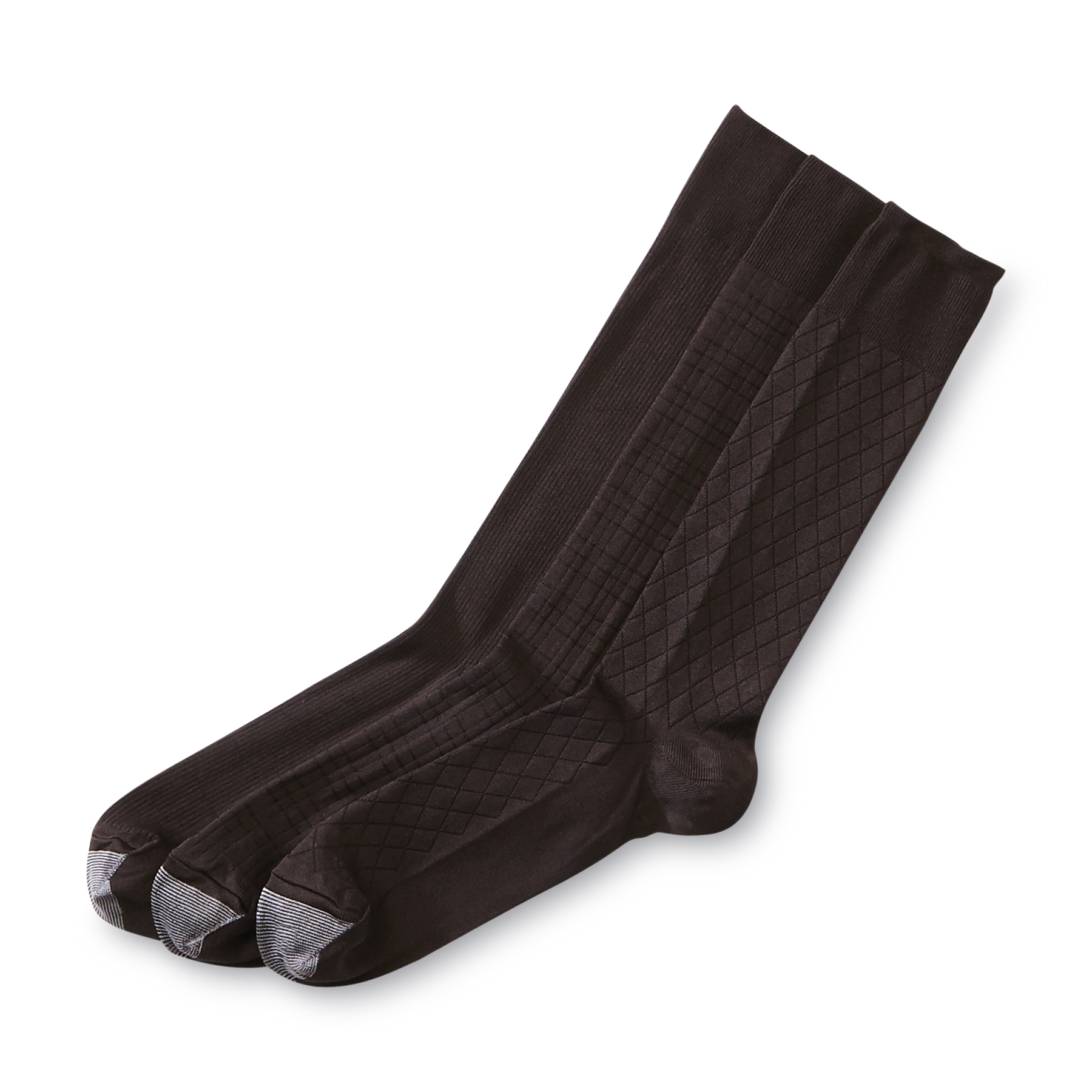 Silvertoe Aquafx® Nylon Texture Socks - 3 pack