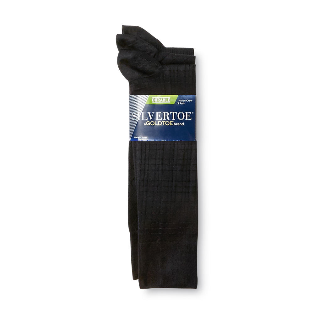 Silvertoe Aquafx&#174; Nylon Texture Socks - 3 pack