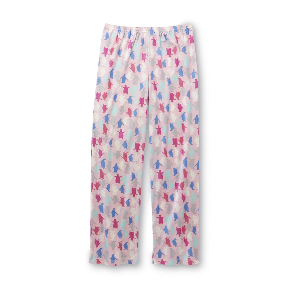Pink K Women's Pajama Top & Pants - Penguins