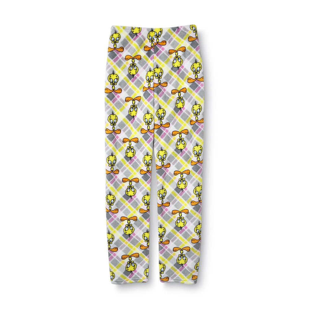 Warner Brothers Tweety Bird Women's Plush Pajama Pants