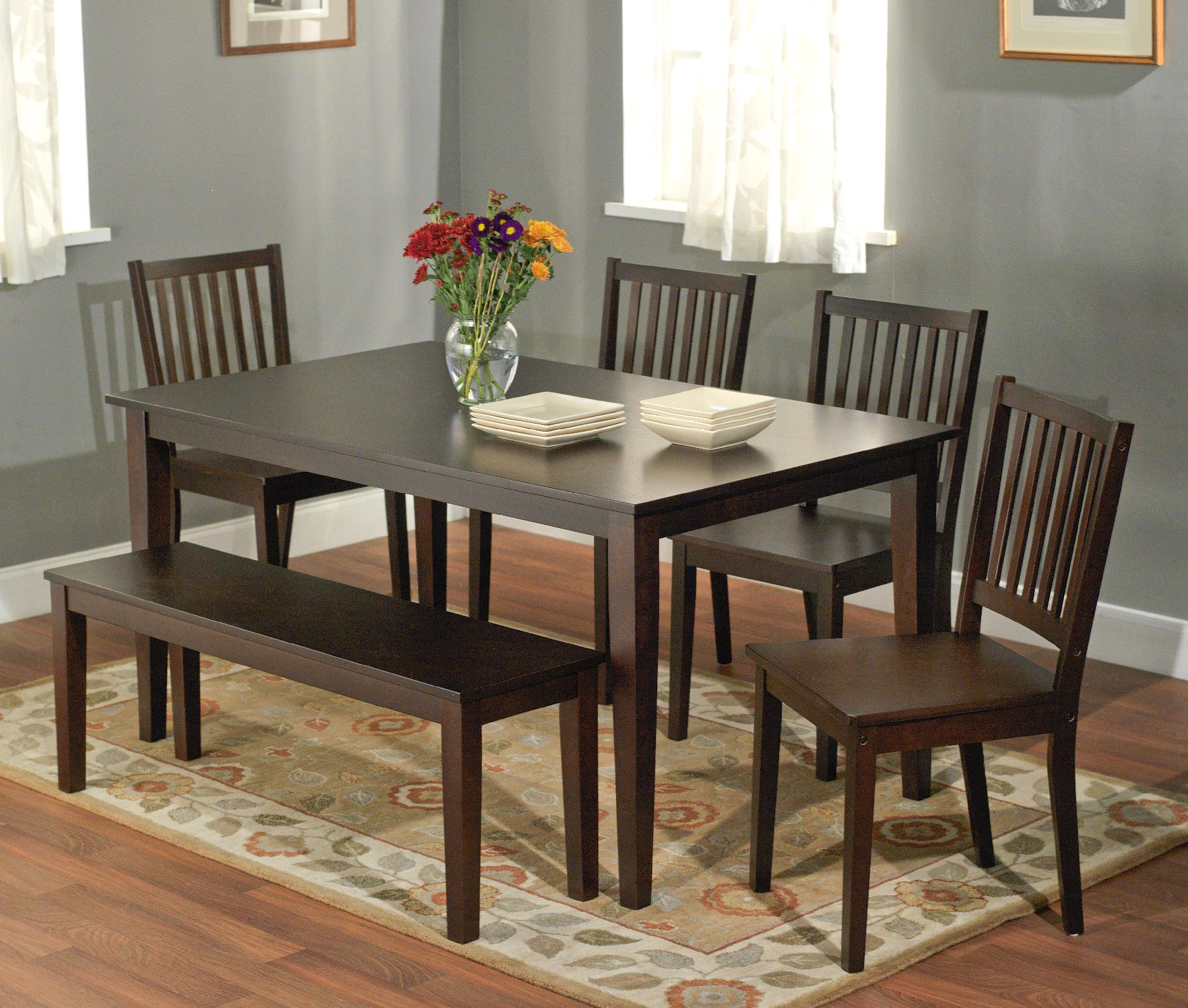6pc Shaker dining set with Bench