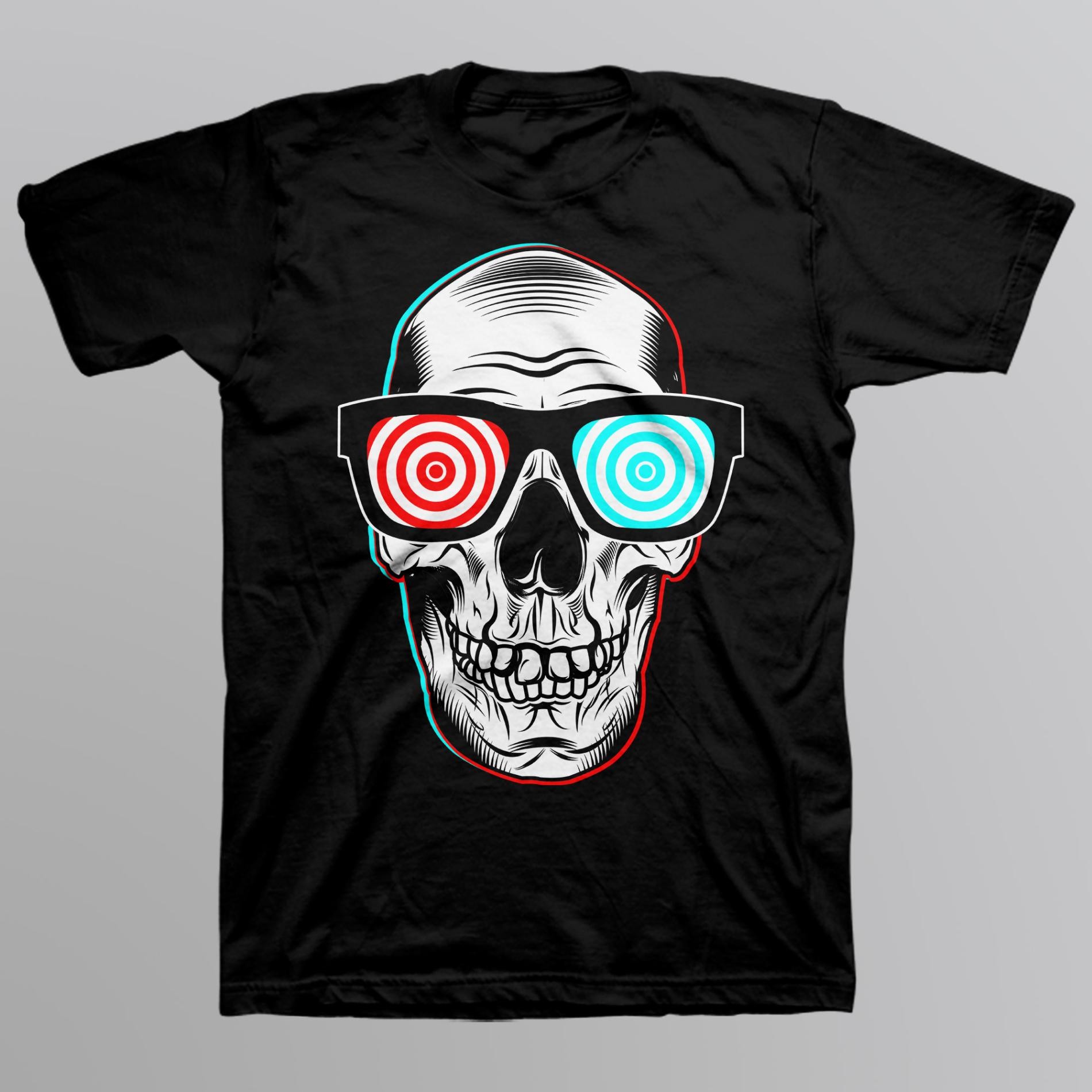 Route 66 Boy's Graphic T-Shirt - Spiral Shades Skull