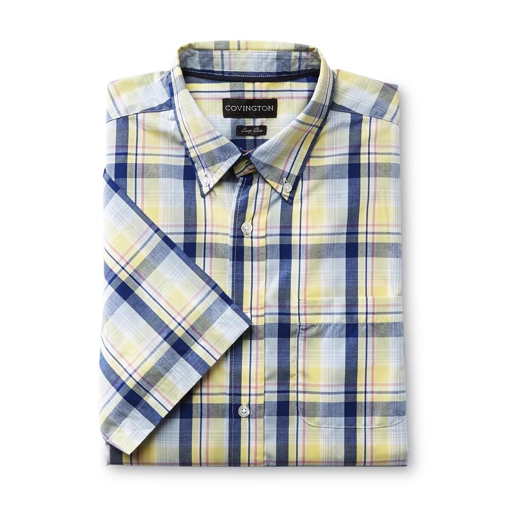 Covington Men's Button-Front Short-Sleeve Shirt - Madras