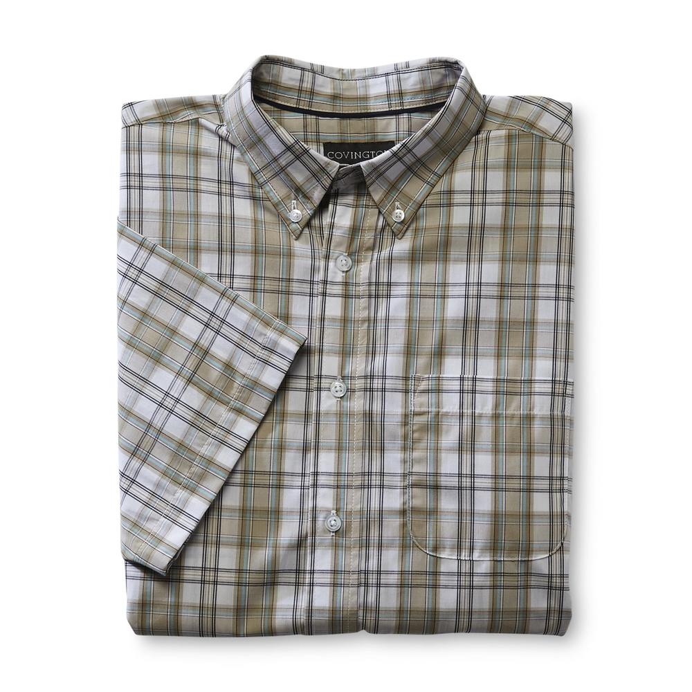 Covington Men's Button-Front Short-Sleeve Shirt - Plaid