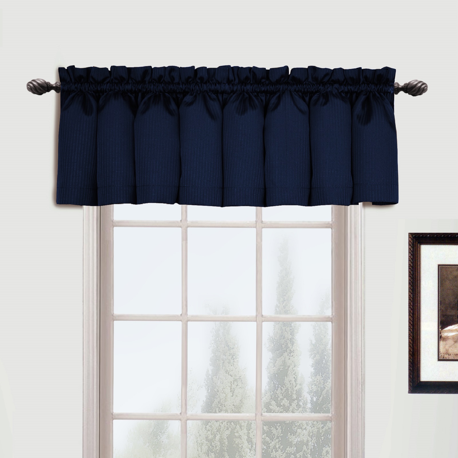 United Curtain Company Metro 54 Quot X 16 Quot Woven Vertical Tone