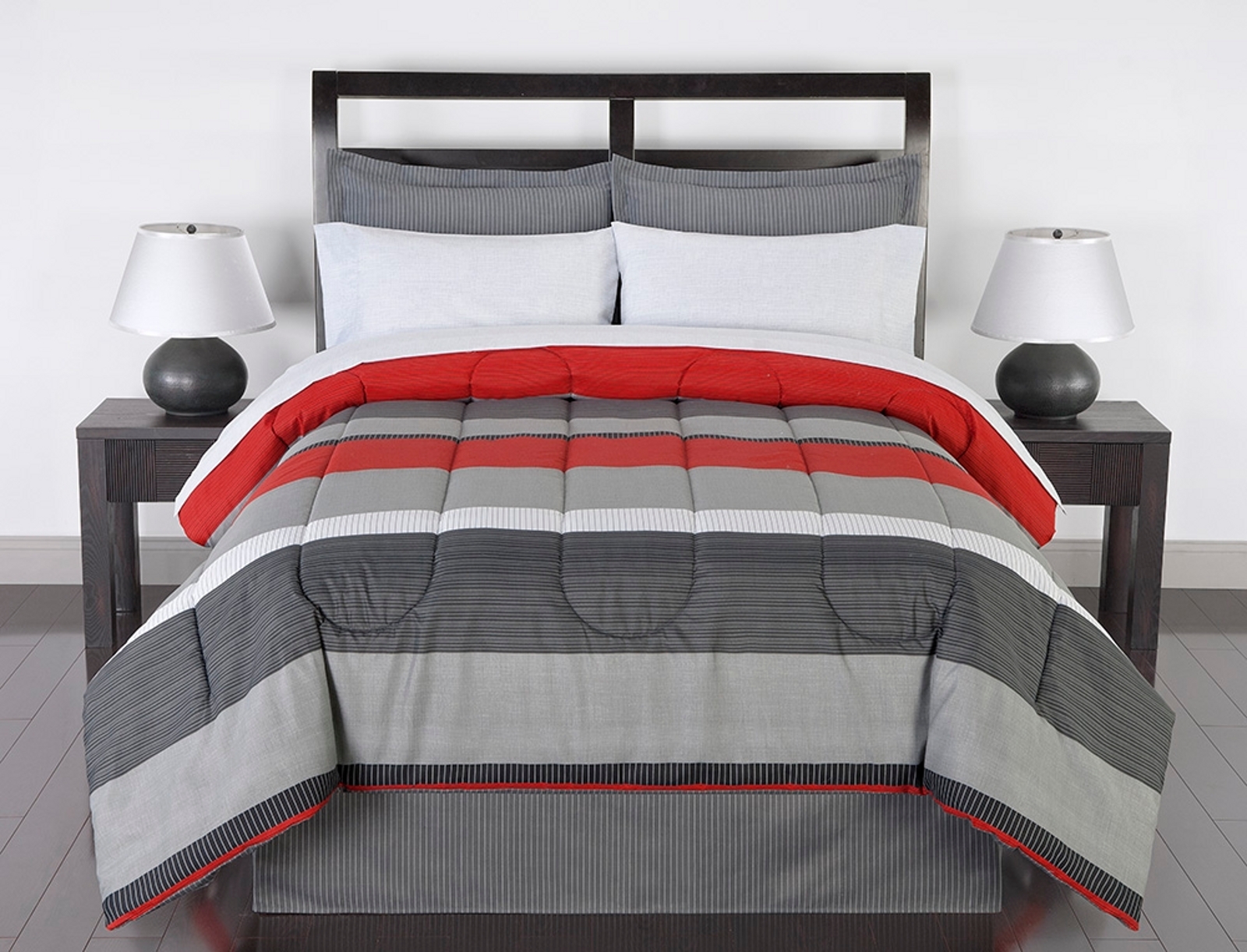Colormate Complete Bed Set - Greyson Striped