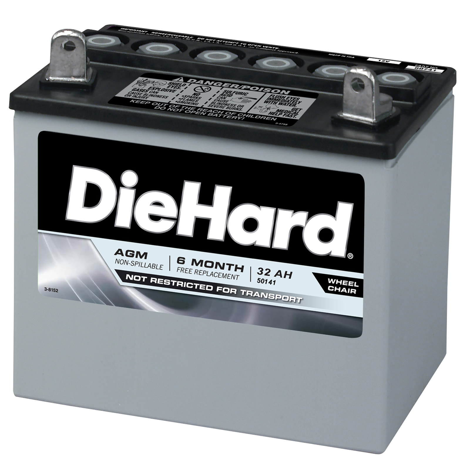 DieHard Wheelchair Battery - Group Size EP-U1 (Price with Exchange)