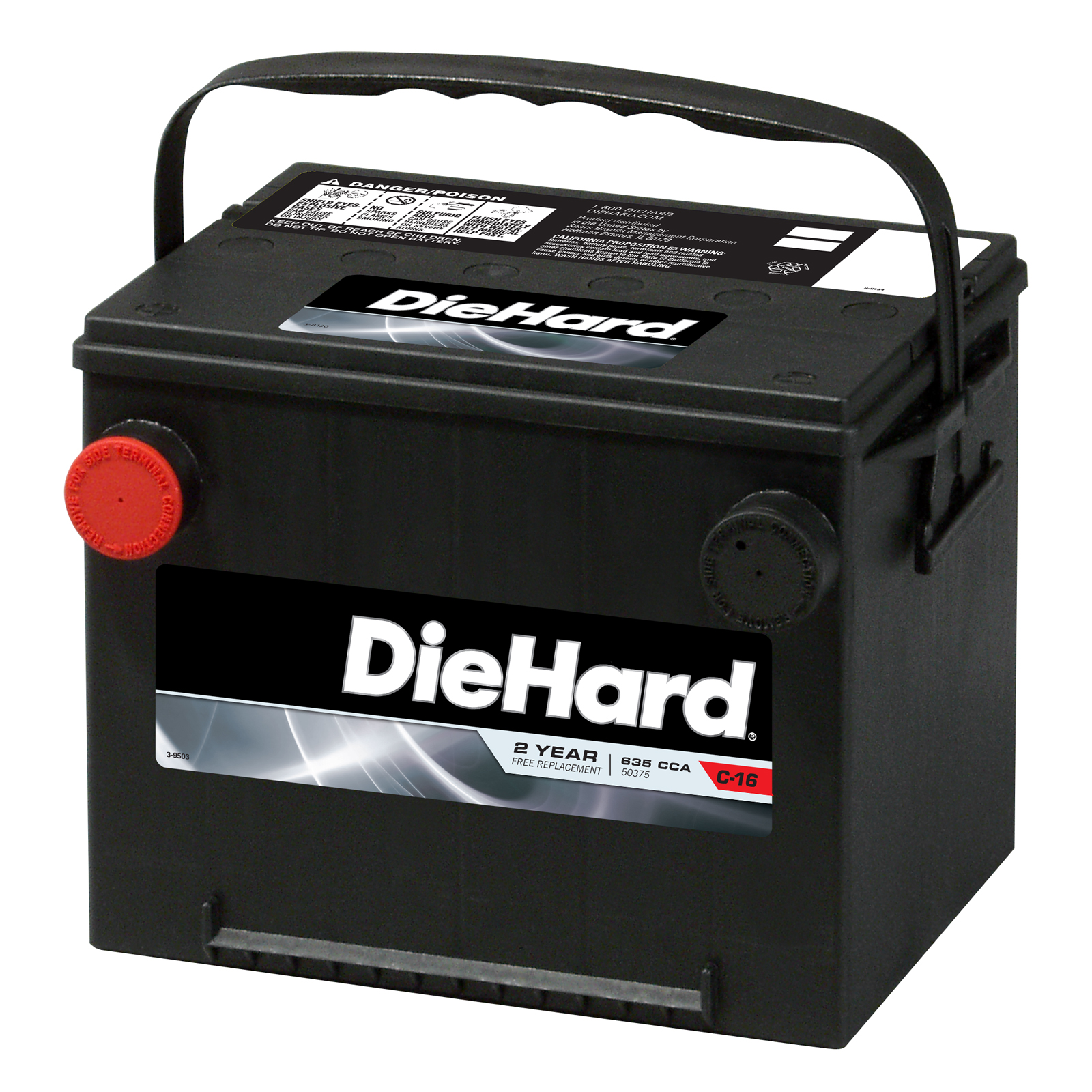 DieHard Automotive Battery - Group Size EP-75 (Price with Exchange)