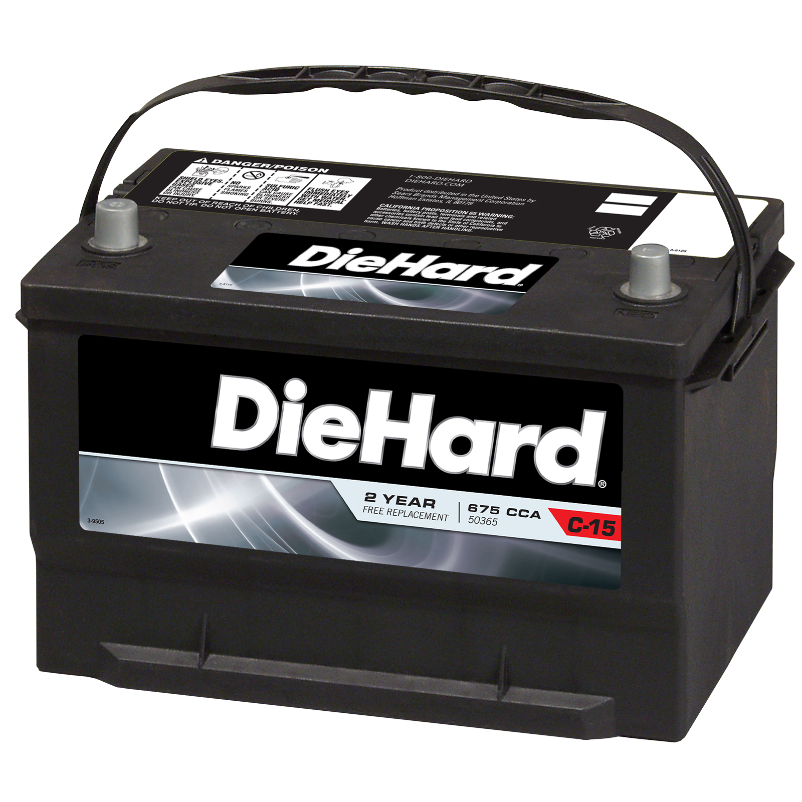 DieHard Automotive Battery - Group Size EP-65 (Price with Exchange)