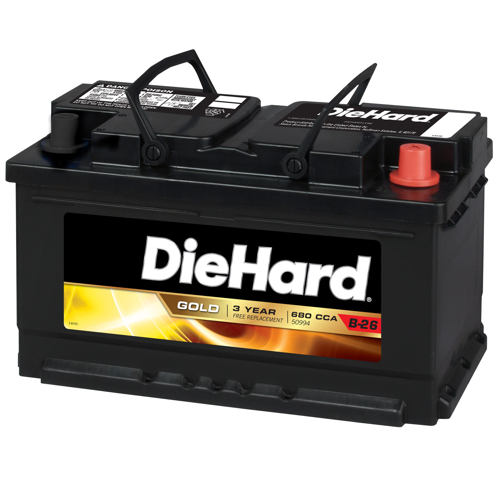 DieHard Gold Automotive Battery - Group Size EP-94R (Price with Exchange)
