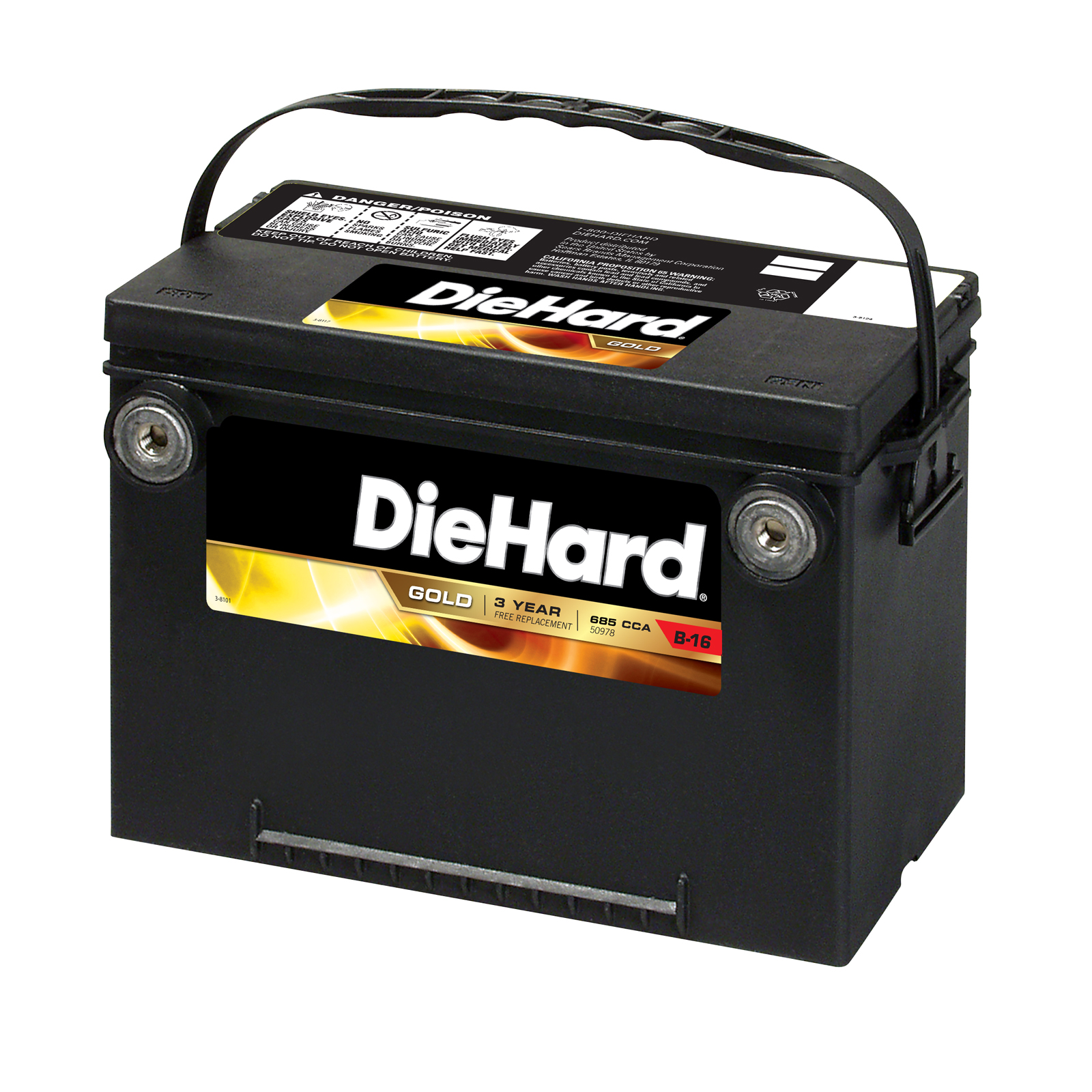 DieHard Gold Automotive Battery 50978 - Group Size EP-78