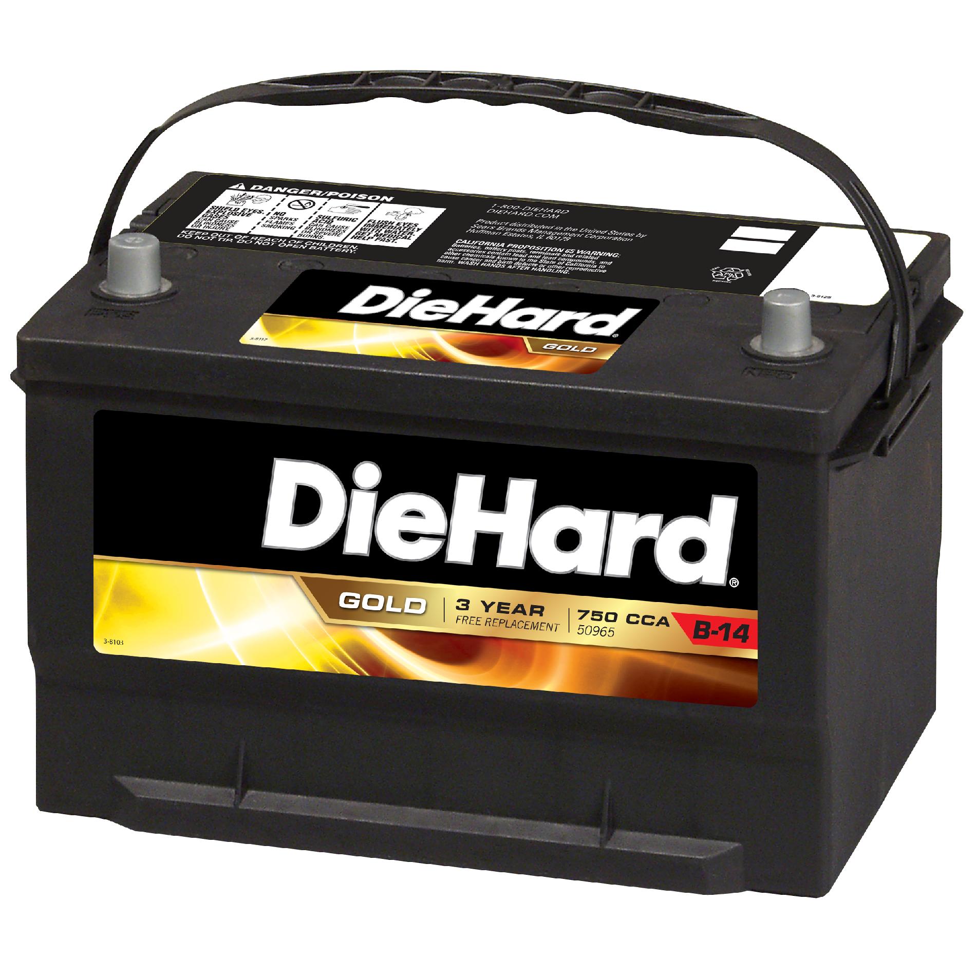 DieHard Gold Automotive Battery - Group Size EP-65 (Price with Exchange)
