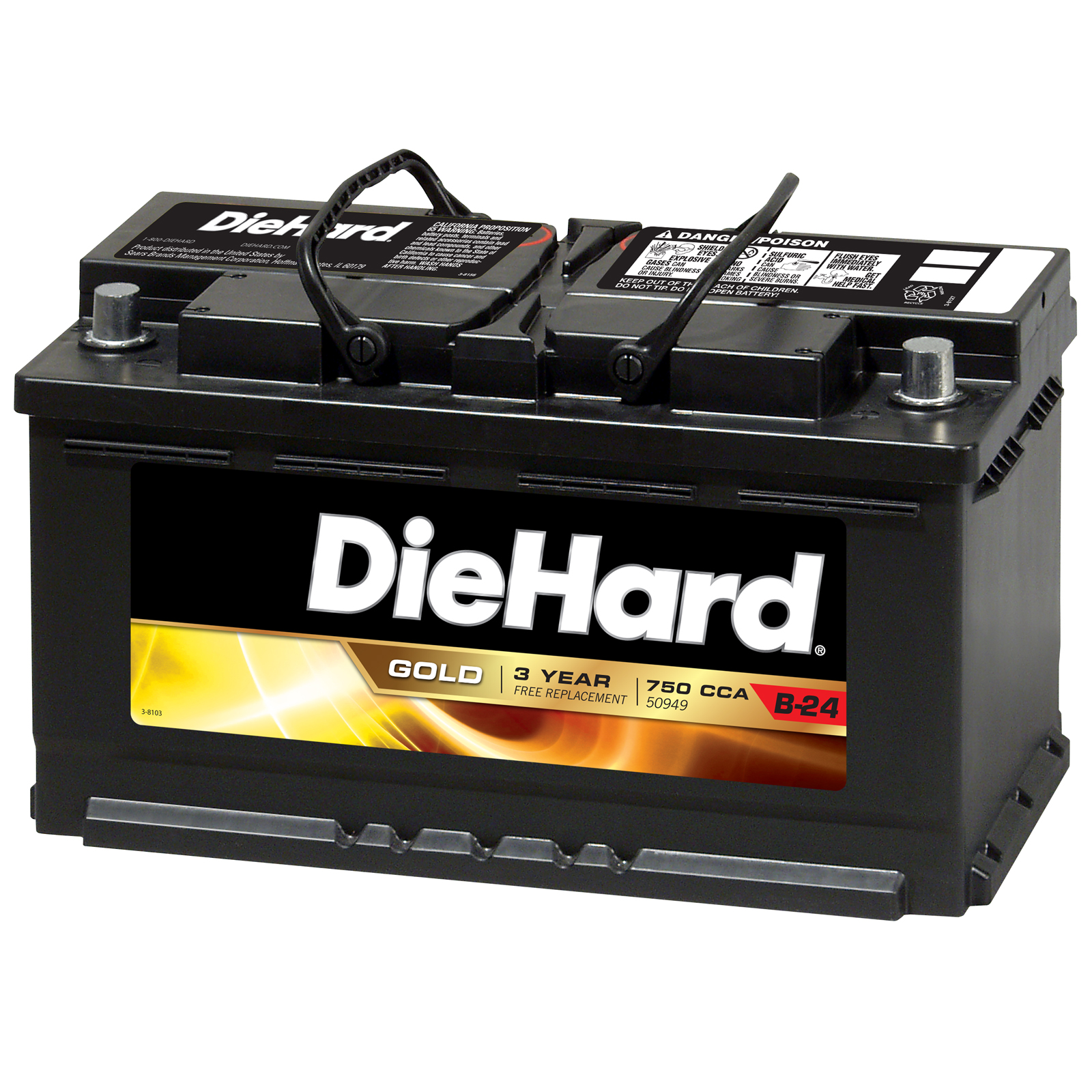 DieHard Gold Automotive Battery - Group Size EP-49 (Price with Exchange)