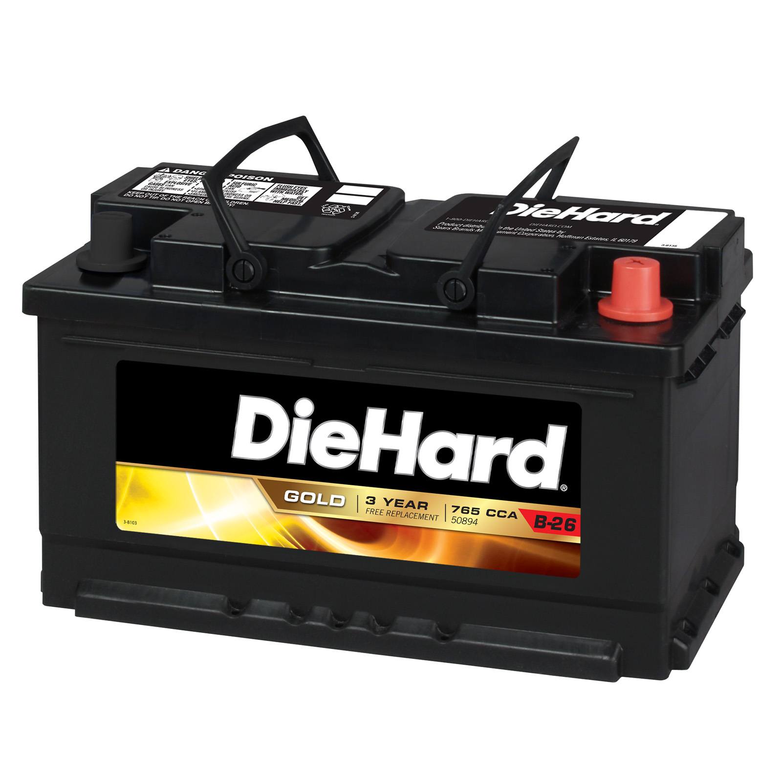 DieHard Gold Automotive Battery - Group Size EP-94R (Price with Exchange)