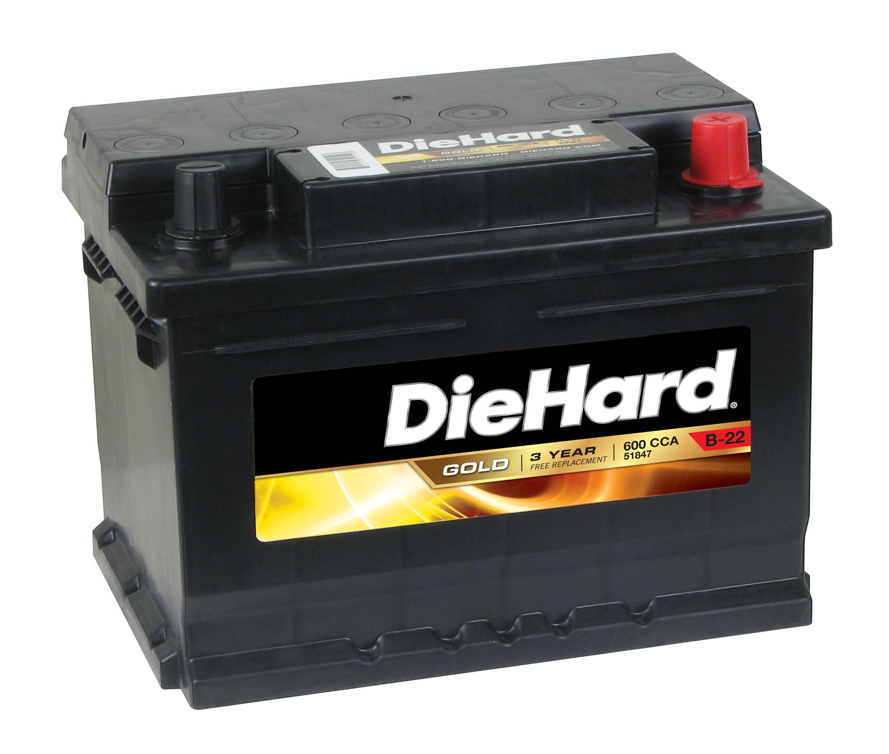 DieHard Gold Automotive Battery 51847 - Group Size JC-47