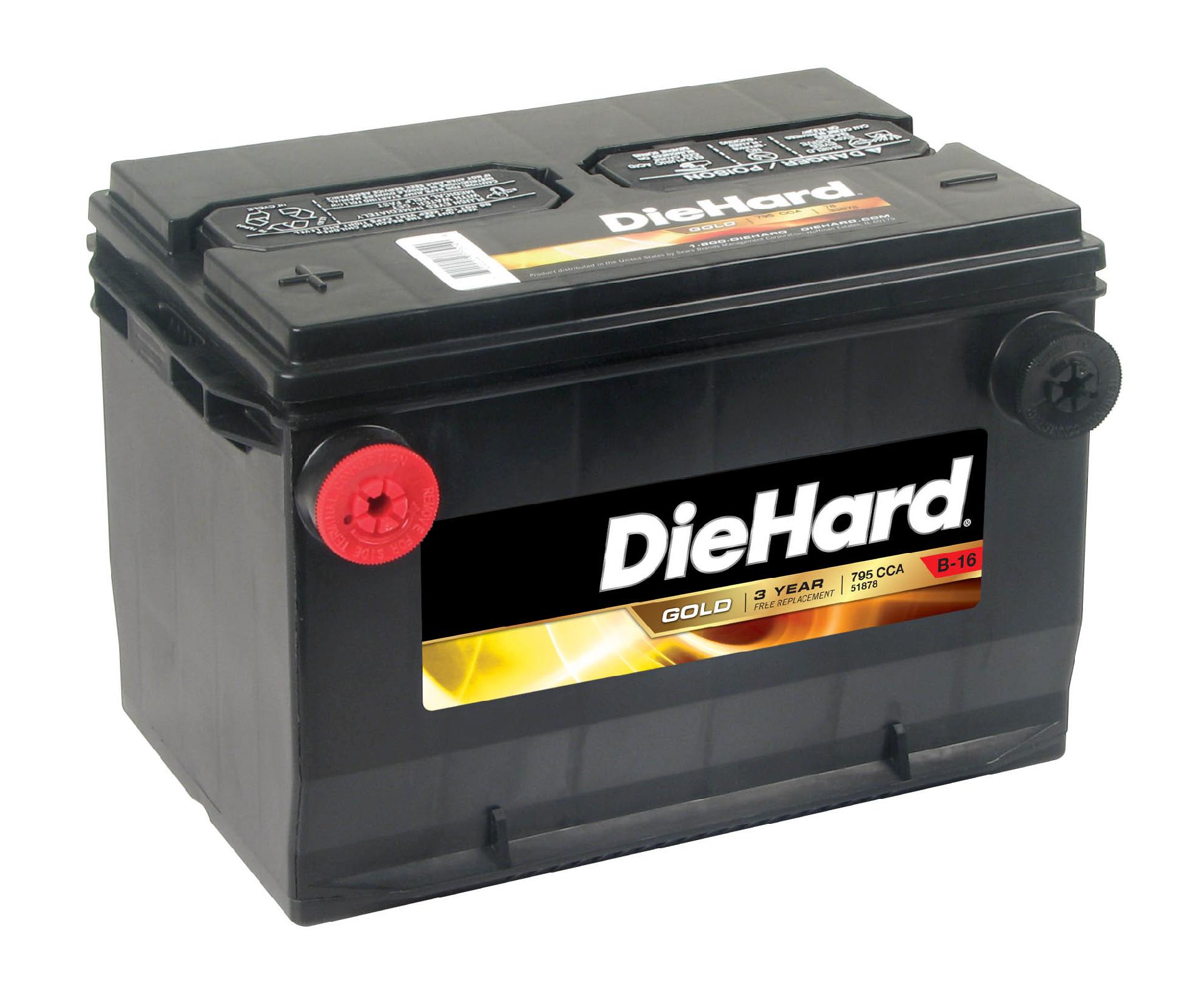 DieHard Gold Automotive Battery 51878 - Group Size JC-78